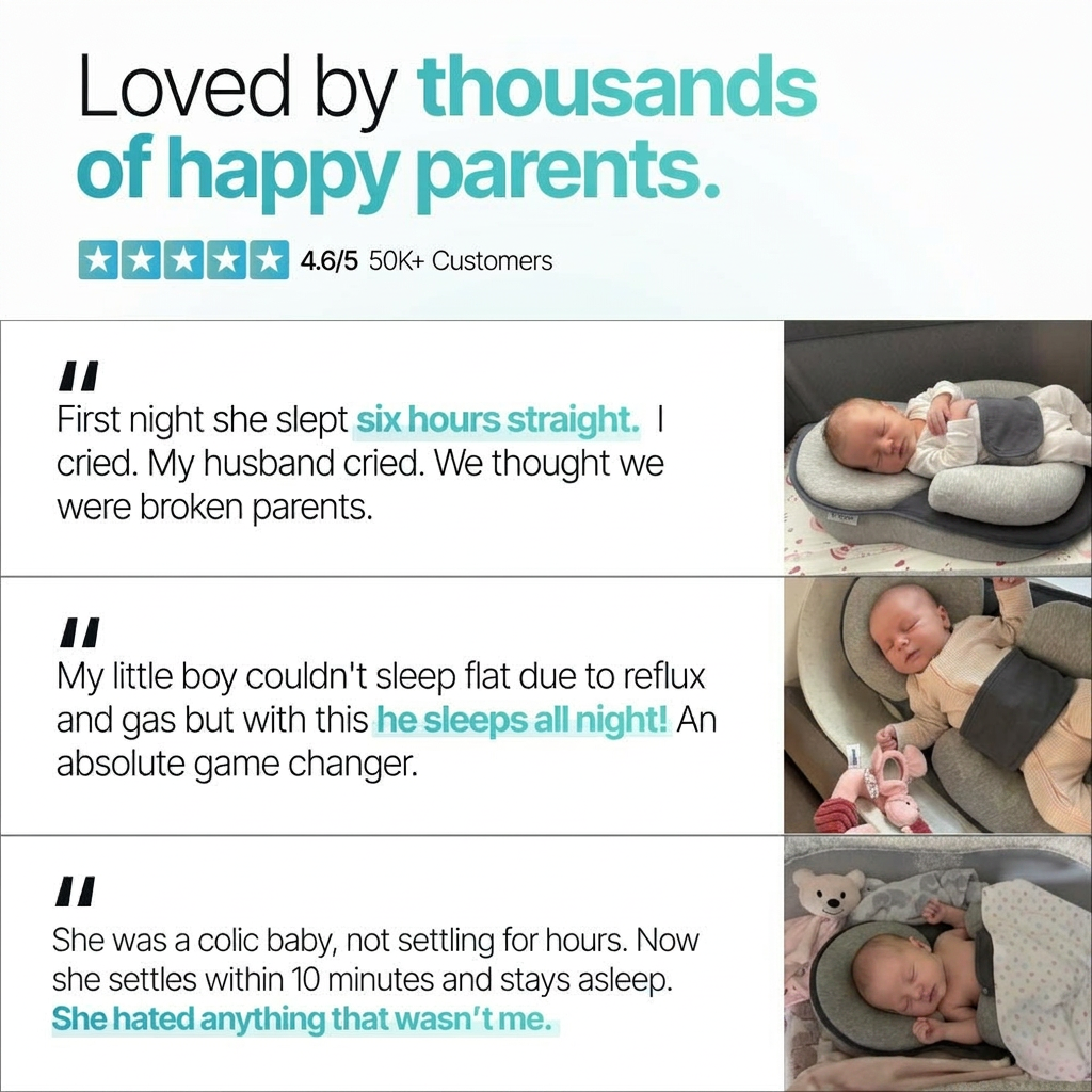 MaeloCradle™ – Sleep System for Reflux & Colic Relief